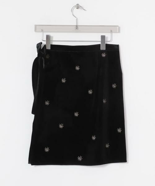 URBAN RESEARCH / アーバンリサーチ スカート | ベロア刺繍ラップスカート | 詳細9
