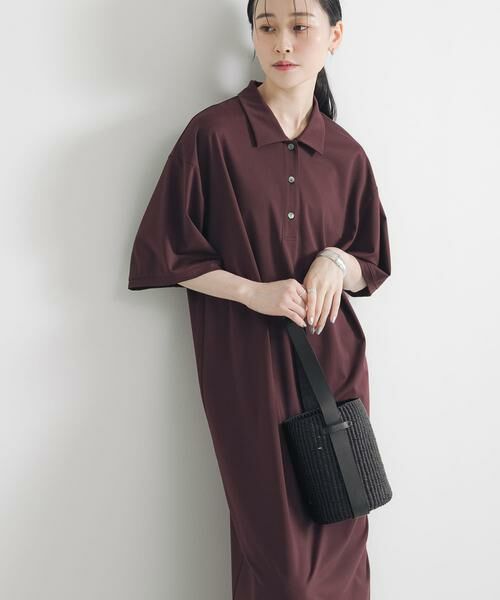 URBAN RESEARCH / アーバンリサーチ ワンピース | レーヨンナイロンシャツカラーワンピース | 詳細1