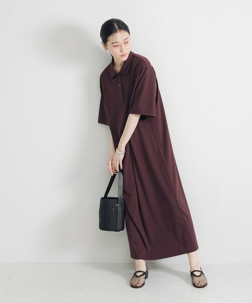 URBAN RESEARCH / アーバンリサーチ ワンピース | レーヨンナイロンシャツカラーワンピース | 詳細7