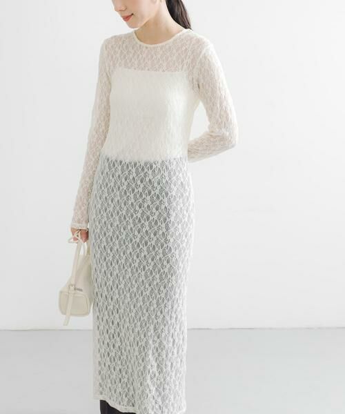 URBAN RESEARCH / アーバンリサーチ ワンピース | ストレッチレースカットワンピース | 詳細2