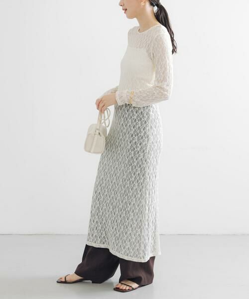 URBAN RESEARCH / アーバンリサーチ ワンピース | ストレッチレースカットワンピース | 詳細3