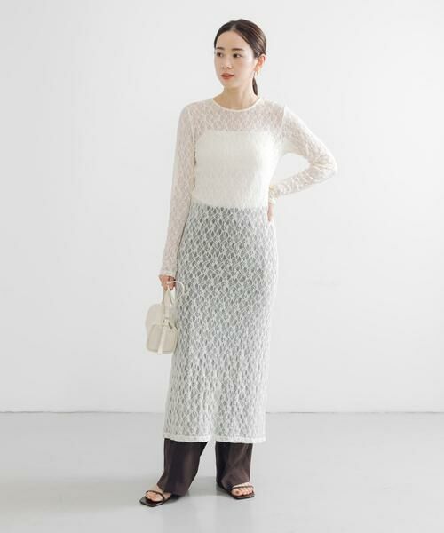 URBAN RESEARCH / アーバンリサーチ ワンピース | ストレッチレースカットワンピース | 詳細5