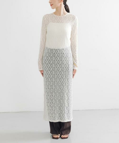 URBAN RESEARCH / アーバンリサーチ ワンピース | ストレッチレースカットワンピース | 詳細8