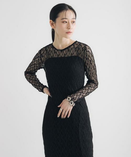 URBAN RESEARCH / アーバンリサーチ ワンピース | ストレッチレースカットワンピース | 詳細15