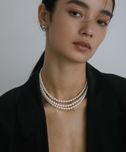 URBAN RESEARCH / アーバンリサーチ ネックレス・ペンダント・チョーカー | decor『デコール』　3Standpearlnecklace | 詳細1