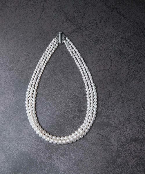 URBAN RESEARCH / アーバンリサーチ ネックレス・ペンダント・チョーカー | decor『デコール』　3Standpearlnecklace | 詳細7