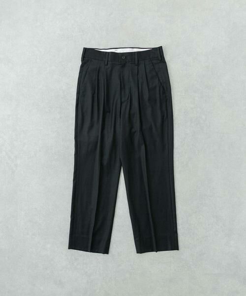 URBAN RESEARCH / アーバンリサーチ その他パンツ | new basic Wool Silk Gabardine Pants(ブラック)