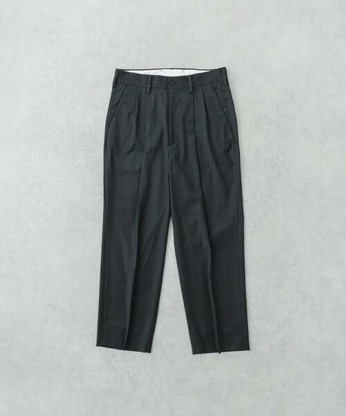 URBAN RESEARCH/アーバンリサーチ new basic Wool Silk Gabardine Pants チャコールグレー M URBAN RESEARCH/アーバンリサーチ new basic Wool Silk Gabardine Pants チャコールグレー M