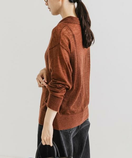 URBAN RESEARCH / アーバンリサーチ ニット・セーター | ヘアリーポロ衿付きニット | 詳細2