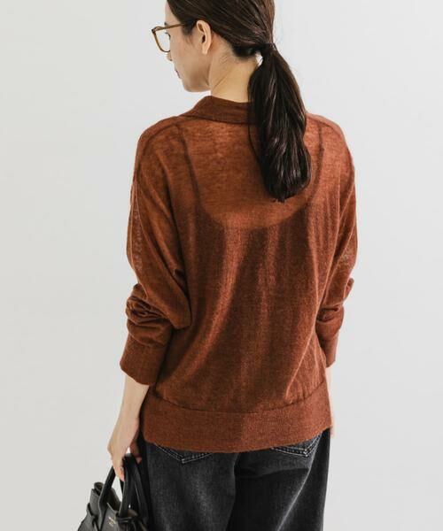 URBAN RESEARCH / アーバンリサーチ ニット・セーター | ヘアリーポロ衿付きニット | 詳細3