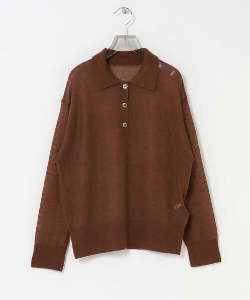 URBAN RESEARCH / アーバンリサーチ ニット・セーター | ヘアリーポロ衿付きニット | 詳細7