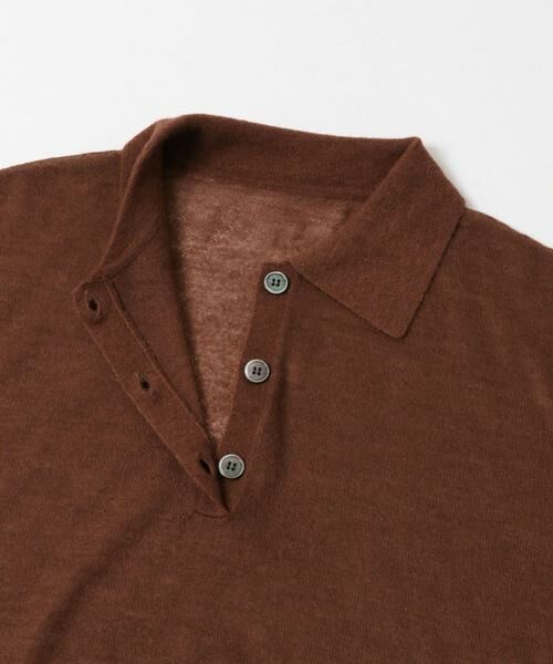 URBAN RESEARCH / アーバンリサーチ ニット・セーター | ヘアリーポロ衿付きニット | 詳細8