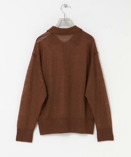 URBAN RESEARCH / アーバンリサーチ ニット・セーター | ヘアリーポロ衿付きニット | 詳細9