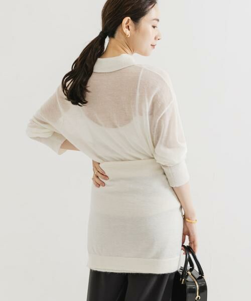 URBAN RESEARCH / アーバンリサーチ ニット・セーター | ヘアリーポロ衿付きニット | 詳細17