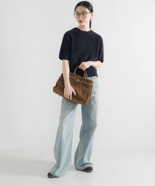 URBAN RESEARCH / アーバンリサーチ ニット・セーター | FOX/CASHMEREハーフスリーブニット | 詳細12