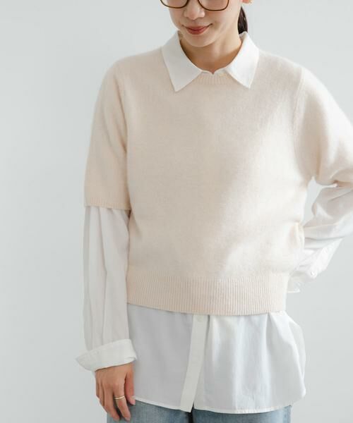 URBAN RESEARCH / アーバンリサーチ ニット・セーター | FOX/CASHMEREハーフスリーブニット | 詳細20