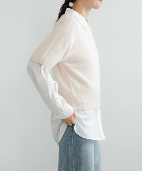 URBAN RESEARCH / アーバンリサーチ ニット・セーター | FOX/CASHMEREハーフスリーブニット | 詳細22