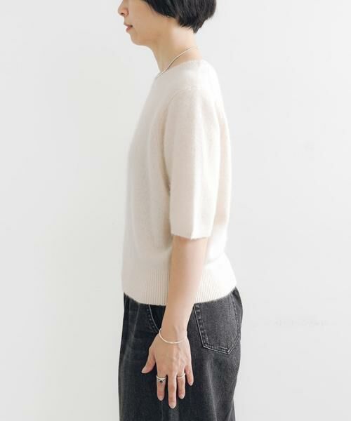 URBAN RESEARCH / アーバンリサーチ ニット・セーター | FOX/CASHMEREハーフスリーブニット | 詳細28
