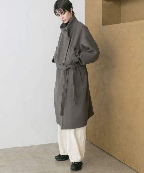 URBAN RESEARCH / アーバンリサーチ その他アウター | スーパー100ウールスタンドカラーコート | 詳細1