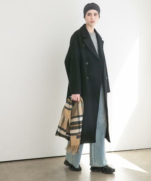 URBAN RESEARCH/アーバンリサーチ スーパー140ウールチェスターコート ブラック 38 URBAN RESEARCH/アーバンリサーチ スーパー140ウールチェスターコート ブラック 38