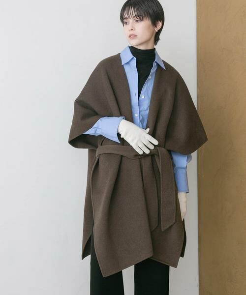 URBAN RESEARCH / アーバンリサーチ ポンチョ | ウールカシミヤリバーポンチョ | 詳細1