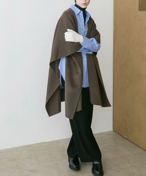 URBAN RESEARCH / アーバンリサーチ ポンチョ | ウールカシミヤリバーポンチョ | 詳細4
