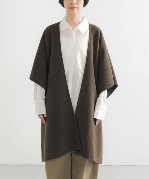 URBAN RESEARCH / アーバンリサーチ ポンチョ | ウールカシミヤリバーポンチョ | 詳細8