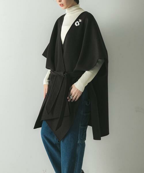 URBAN RESEARCH / アーバンリサーチ ポンチョ | ウールカシミヤリバーポンチョ | 詳細15