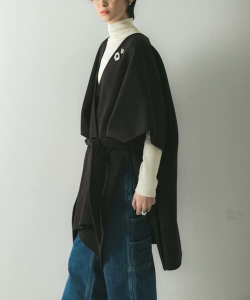 URBAN RESEARCH / アーバンリサーチ ポンチョ | ウールカシミヤリバーポンチョ | 詳細16