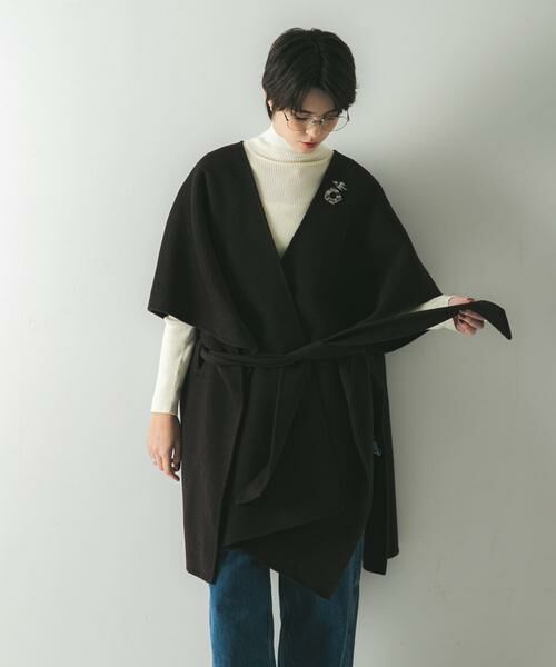 URBAN RESEARCH / アーバンリサーチ ポンチョ | ウールカシミヤリバーポンチョ | 詳細18