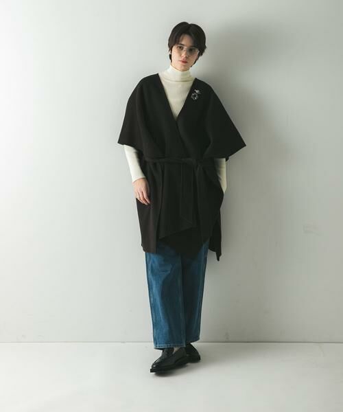 URBAN RESEARCH / アーバンリサーチ ポンチョ | ウールカシミヤリバーポンチョ | 詳細19