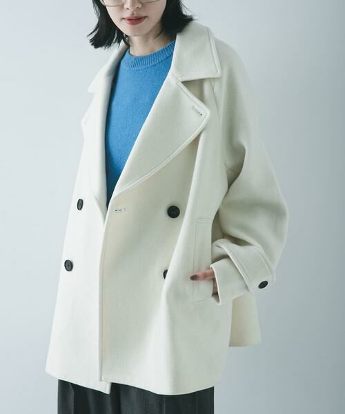 アーバンリサーチ ピーコート ショート丈Aラインフードコート