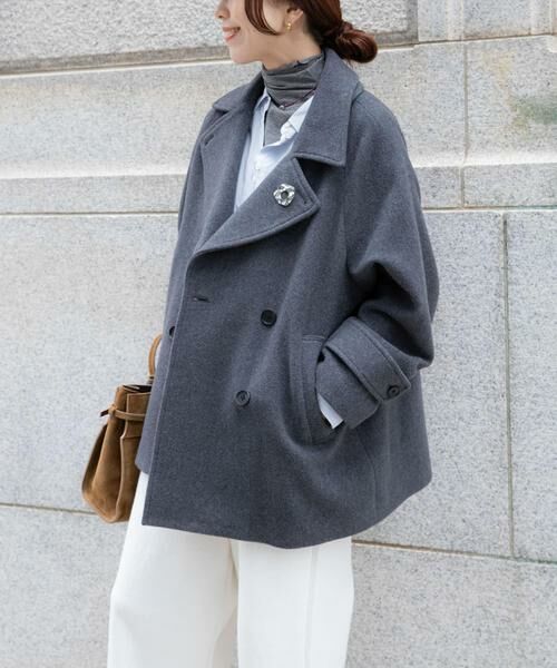 URBAN RESEARCH / アーバンリサーチ ピーコート | スーパー100メルトンPコート | 詳細24