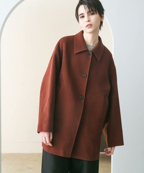 URBAN RESEARCH / アーバンリサーチ ステンカラーコート | スーパー140ステンカラーリバーミドルコート | 詳細1