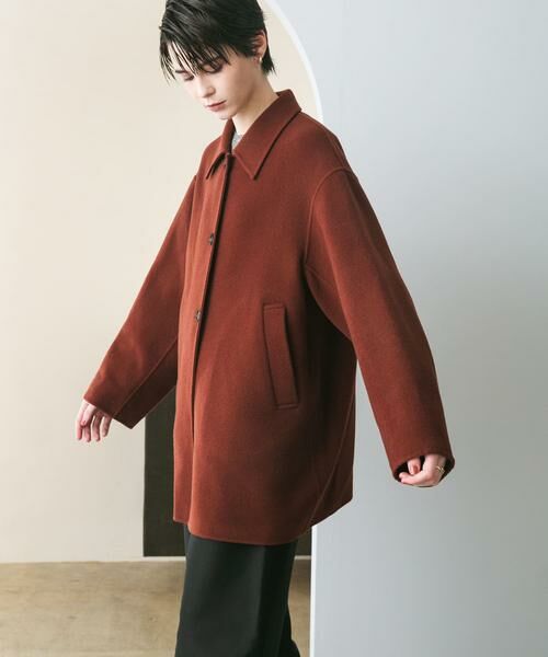 URBAN RESEARCH / アーバンリサーチ ステンカラーコート | スーパー140ステンカラーリバーミドルコート | 詳細2