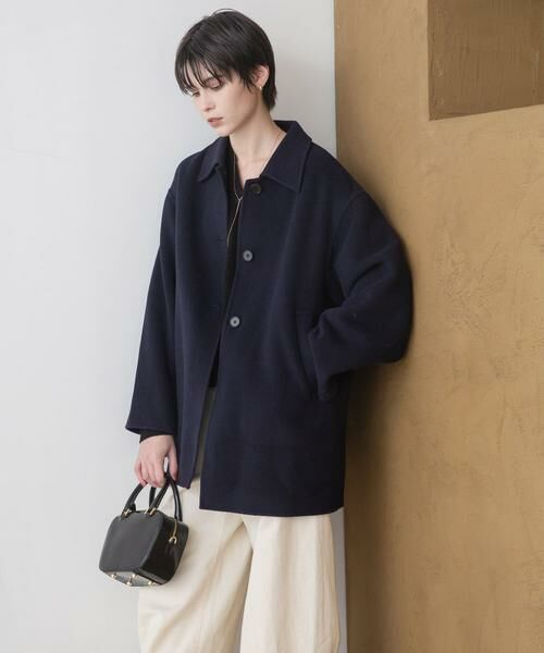 URBAN RESEARCH / アーバンリサーチ ステンカラーコート | スーパー140ステンカラーリバーミドルコート | 詳細16