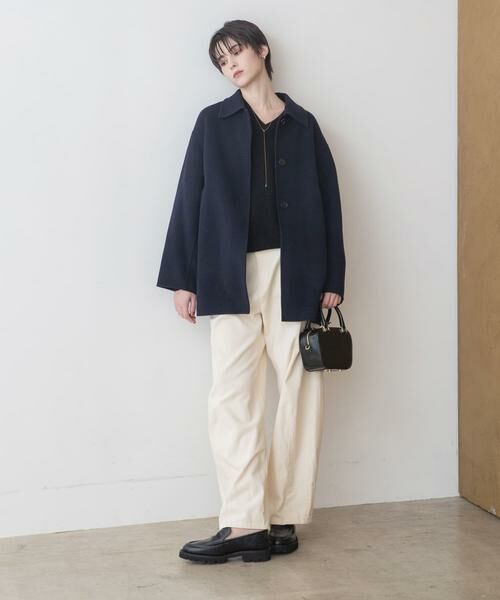 URBAN RESEARCH / アーバンリサーチ ステンカラーコート | スーパー140ステンカラーリバーミドルコート | 詳細18