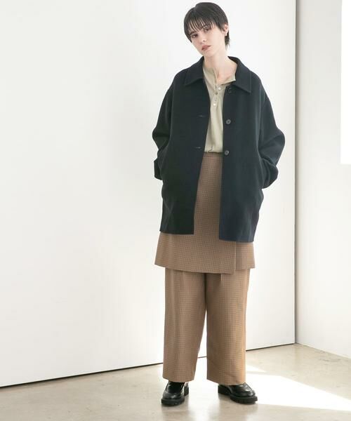 URBAN RESEARCH / アーバンリサーチ ステンカラーコート | スーパー140ステンカラーリバーミドルコート | 詳細30