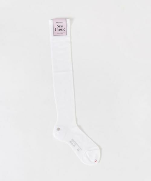 URBAN RESEARCH/アーバンリサーチ MARCOMONDE sheer high socks ホワイト -