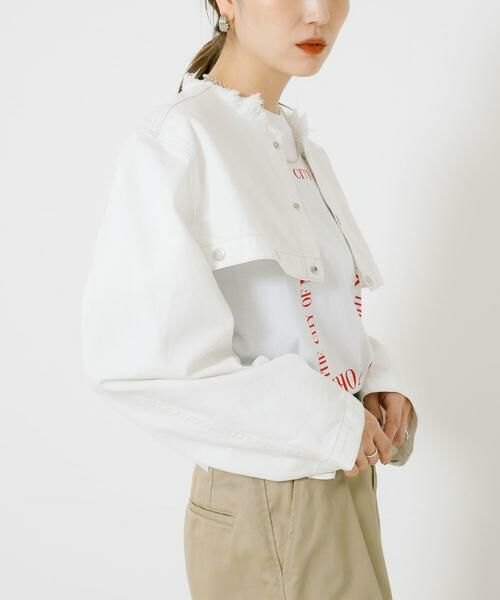 URBAN RESEARCH / アーバンリサーチ Gジャン・デニムジャケット | CURRENTAGE　SHORT DENIM JACKET | 詳細8