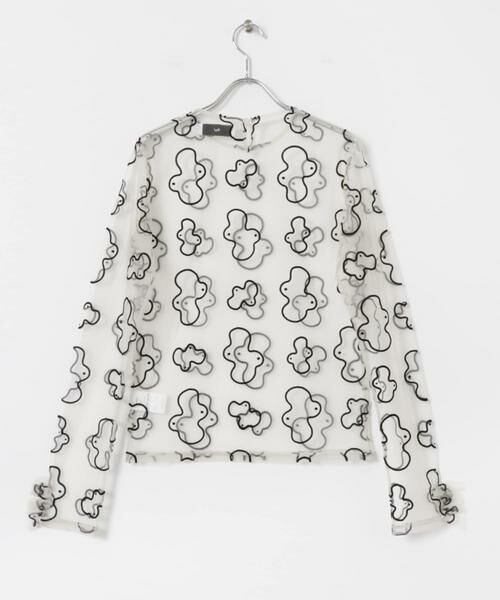 URBAN RESEARCH / アーバンリサーチ その他トップス | Po/　sheer tulle top ameba | 詳細5