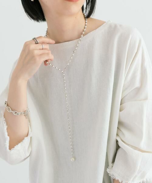 URBAN RESEARCH / アーバンリサーチ ネックレス・ペンダント・チョーカー | PHILIPPE AUDIBERT　Brianaglasspearl necklace | 詳細2