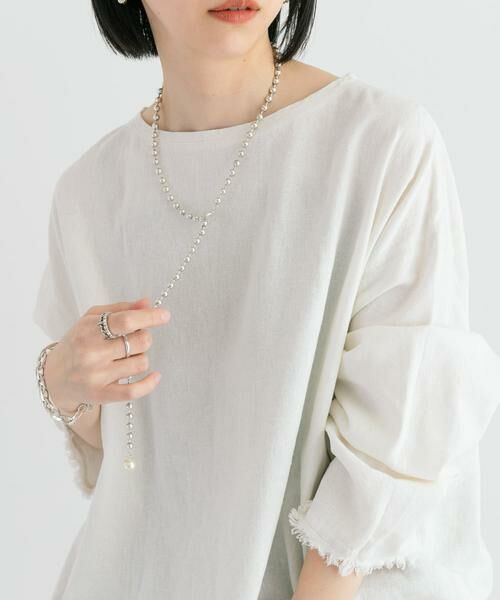 URBAN RESEARCH / アーバンリサーチ ネックレス・ペンダント・チョーカー | PHILIPPE AUDIBERT　Brianaglasspearl necklace | 詳細3