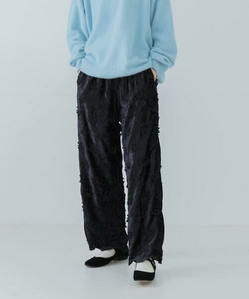 URBAN RESEARCH / アーバンリサーチ その他パンツ | crinkle crinkle crinkle　velvet embroidery pants | 詳細1