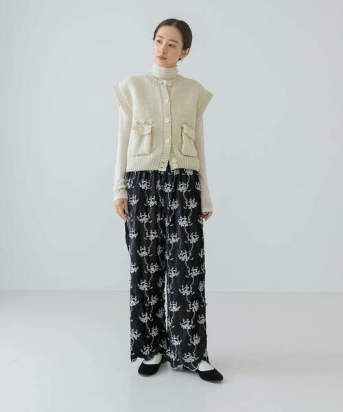 URBAN RESEARCH / アーバンリサーチ その他パンツ | crinkle crinkle crinkle　velvet embroidery pants | 詳細9