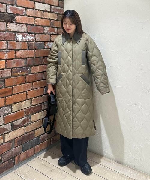 URBAN RESEARCH / アーバンリサーチ ダウンジャケット・ベスト | GANNI Quilt Raglan Midi Coat | 詳細1