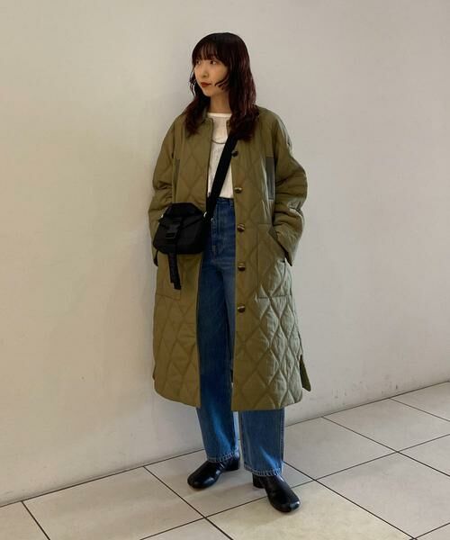 URBAN RESEARCH / アーバンリサーチ ダウンジャケット・ベスト | GANNI Quilt Raglan Midi Coat | 詳細2