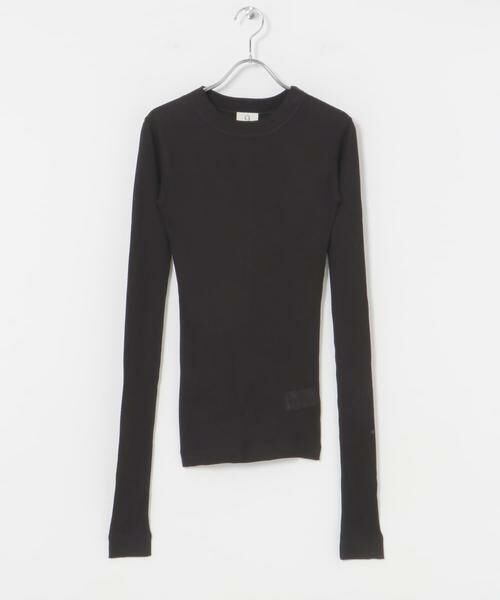 URBAN RESEARCH/アーバンリサーチ NINETY PERCENT ANIS LT WEIGHT RIB TOP ブラック S