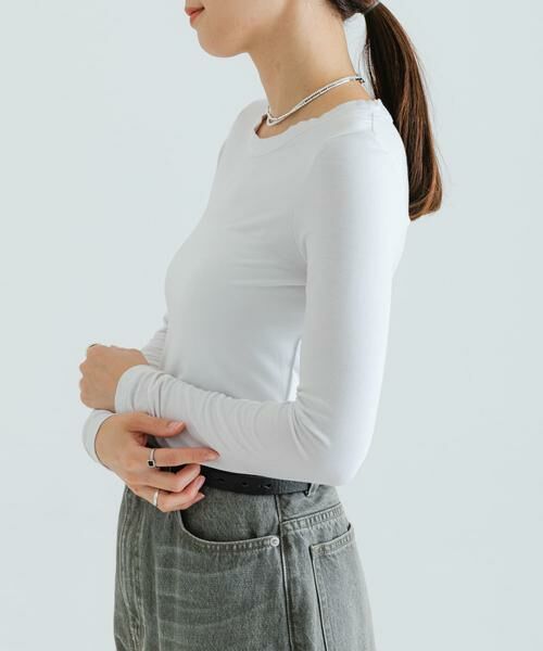 URBAN RESEARCH / アーバンリサーチ Tシャツ | NINETY PERCENT　TYRA TOP | 詳細1