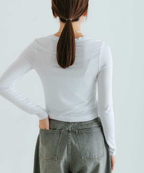 URBAN RESEARCH / アーバンリサーチ Tシャツ | NINETY PERCENT　TYRA TOP | 詳細2